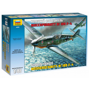 Zvezda Model Kit letadlo 4806 - Messerschmitt Bf-109 F4 (1:48)