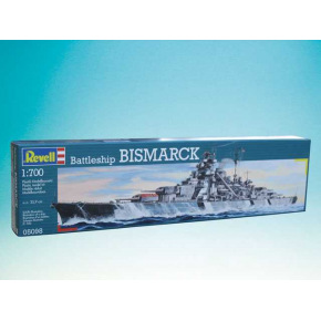 Revell Plastic ModelKit loď 05098 - Battleship Bismarck (1:700)