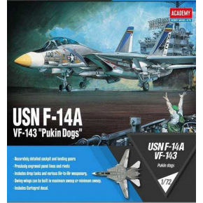 Academy Model Kit letadlo 12563 - USN F-14A "VF-143 Pukin Dogs" (1:72)