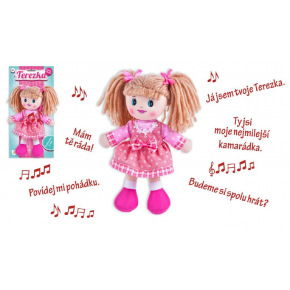 Teddies Panenka Terezka hadrová plyš 30cm česky mluvící na kartě