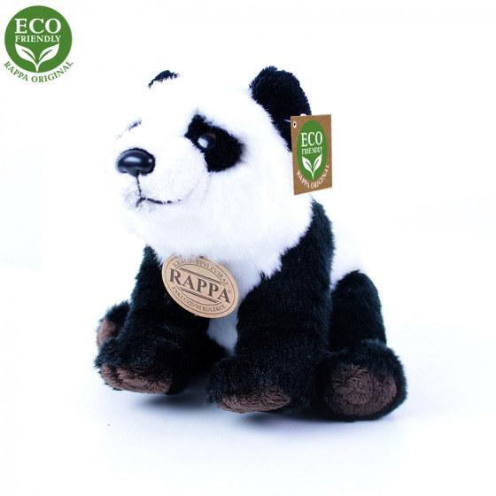 Rappa Plyšová panda sedící nebo stojící 22 cm ECO-FRIENDLY