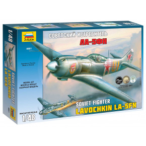 Zvezda Model Kit letadlo 4801 - La-5 FN Soviet Fighter (1:48)