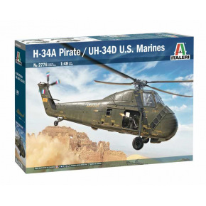 Italeri Model Kit vrtulník 2776 - H-34A Pirate /UH-34D U.S. Marines (1:48)