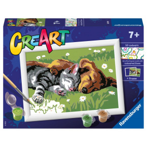 Ravensburger CreArt Spící pes a kočka