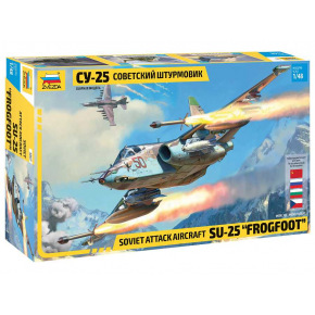 Zvezda Model Kit letadlo 4807 - Sukhoi SU-25 "Frogfoot" (1:48)