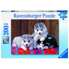 Ravensburger puzzle Štěňata Husky 200 XXL dílků