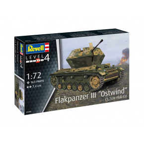 Revell Plastic Modelkit tank 03286 - Flakpanzer III"Ostwind"(3,7cm Fl (1:72)