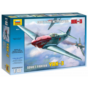 Zvezda Model Kit letadlo 4814 - YAK-3 Soviet WWII Fighter (1:48)