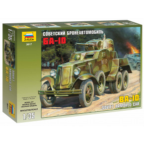 Zvezda Model Kit military 3617 - Soviet Armored Car BA-10 (1:35)