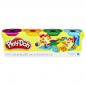 Play-Doh modelína balení 4 tub ASST B5517