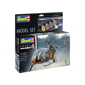 Revell ModelSet vrtulník 63804 - Alouette II (1:32)