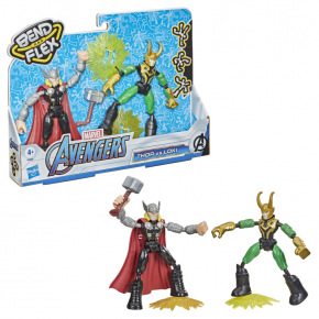 Hasbro AVENGERS BEND AND FLEX THOR VS LOKI