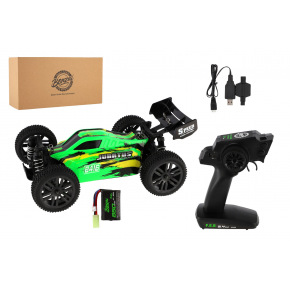 Teddies Auto RC Buggy Bonzai Jubatus terénní 30cm plast zelené  2,4GHz na bat.+2xdob. pack v krab. 40x14x21