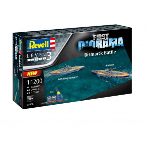 Revell Gift-Set lodě 05668 - Bismarck Battle (1:1200)