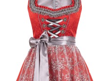 Midi Dirndl Marille red