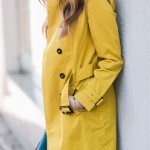 Womens Yellow Trench Coat