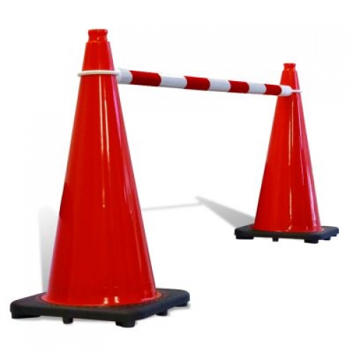 Retractable Cone Bar Red & White