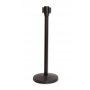 Lite Series Retractable Belt Stanchion - Black Finish, 11ft Belt