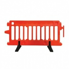 Crowdcade 6 Feet Plastic Barricade w/Rubber Feet