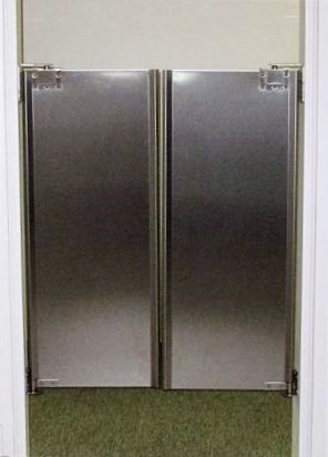 stainless cafe doors for restaurants. Double swinging cafe doors stainless steel.