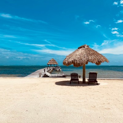 Tiki hut at Club Med, Punta Cana, Dominican Republic