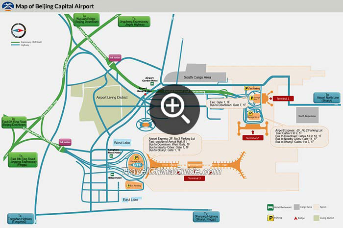 Map of Beijing Capital Airport