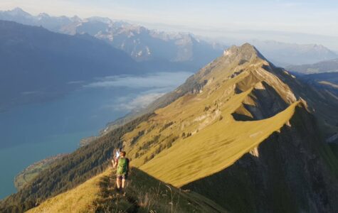 Auf dem Grat zwischen Brienzer Rothorn und Harder Kulm