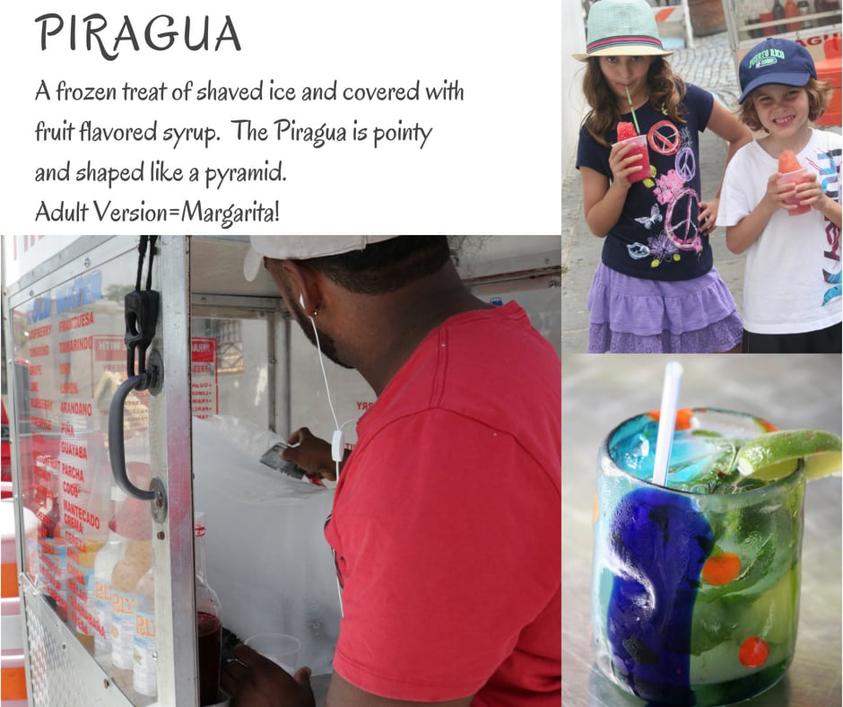 Piraguero creating piragua at El Morro Old San Juan, Puerto Rico