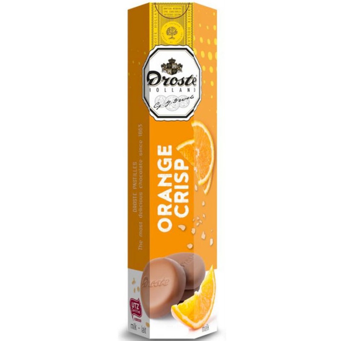 Droste Orange Crisp Milk Chocolate Pastilles