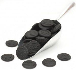 Liquorice Coins 'Muntendrop' Dutch Liquorice 1Kg