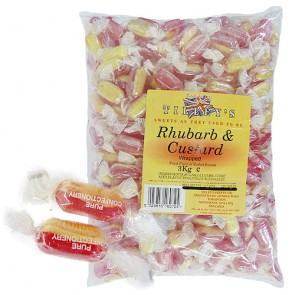 Rhubarb & Custard Wrapped Bulk Bag 3Kg