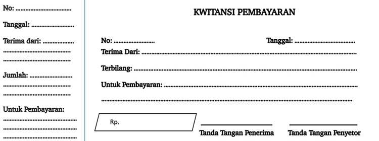 7 Contoh Kwitansi Dinas Pemerintah & Download Word Excel PDF