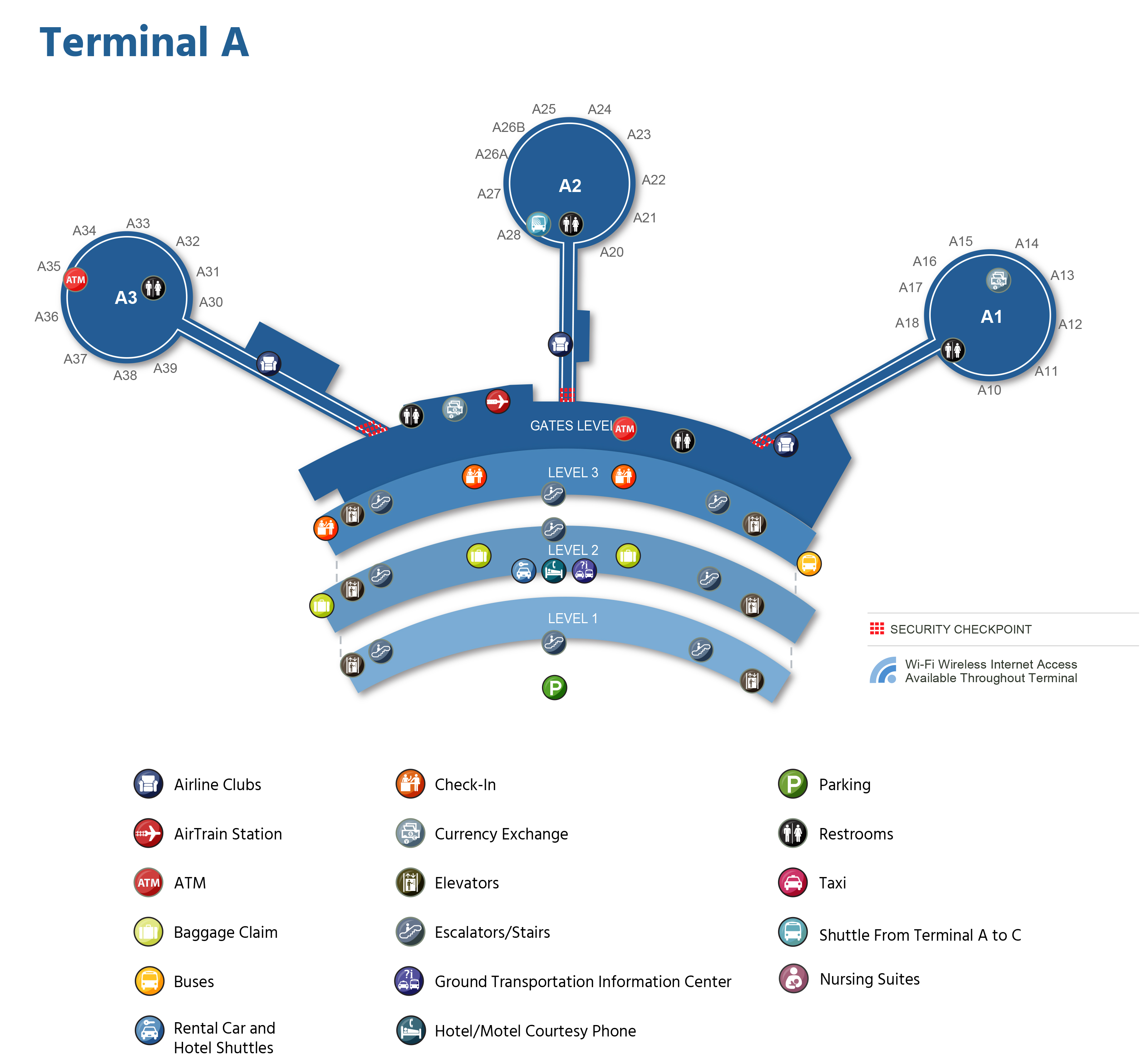 EWR Airport Terminal Map