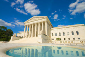 upward view of us supreme court in washington dc