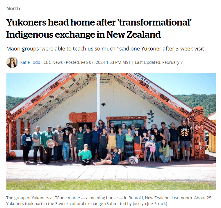 Tr’ondëk Hwëch’in Citizen visits New Zealand - Tr'ondëk Hwëch'in Government