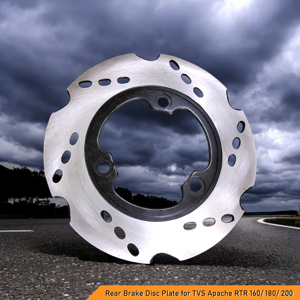 High-Quality Rear Brake Disc Plate for TVS Apache RTR 160/ 180 - Reliable & Long-lasting Brake Rotor