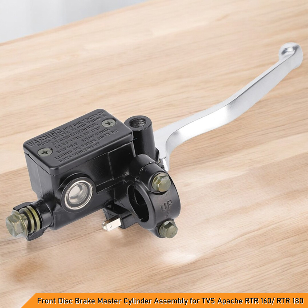 Front Disc Brake Master Cylinder Assembly for TVS Apache RTR 160/180 (With Brake Switch) - Reliable Performance