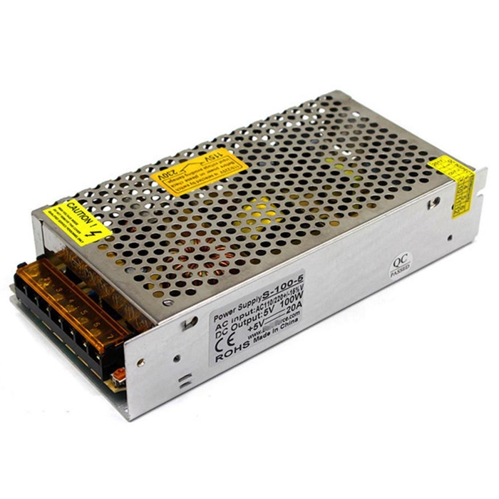 5 Volt 20 Amp, 100W SMPS/ 5V 20A Power Supply, SMPS, Driver, Switch Mode Power Supply, Input 110~240V AC (1 Year Warranty)