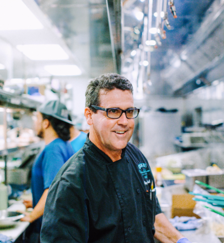 Chef smiling in the kitchen