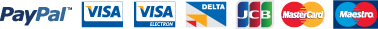 Payment Methods Accepted: PayPal, Visa, Visa Electron, Delta, JCB, MasterCard & Maestro