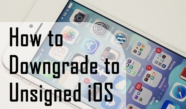 how to downgrade to unsigned ios