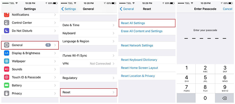 reset all iphone settings