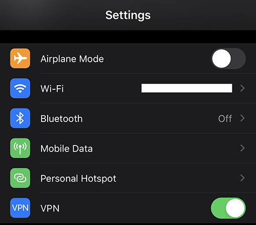 turn off vpn to fix apple id disabled