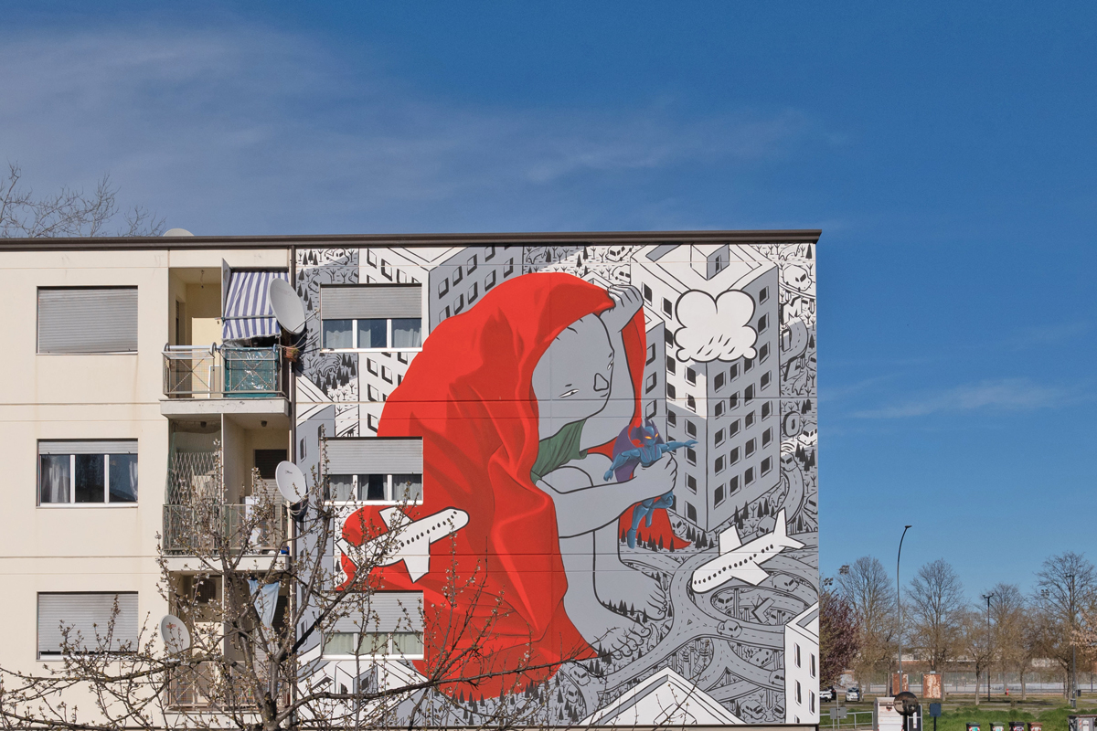 Street Art, Millo - Dante e Virgilio (Ravenna)