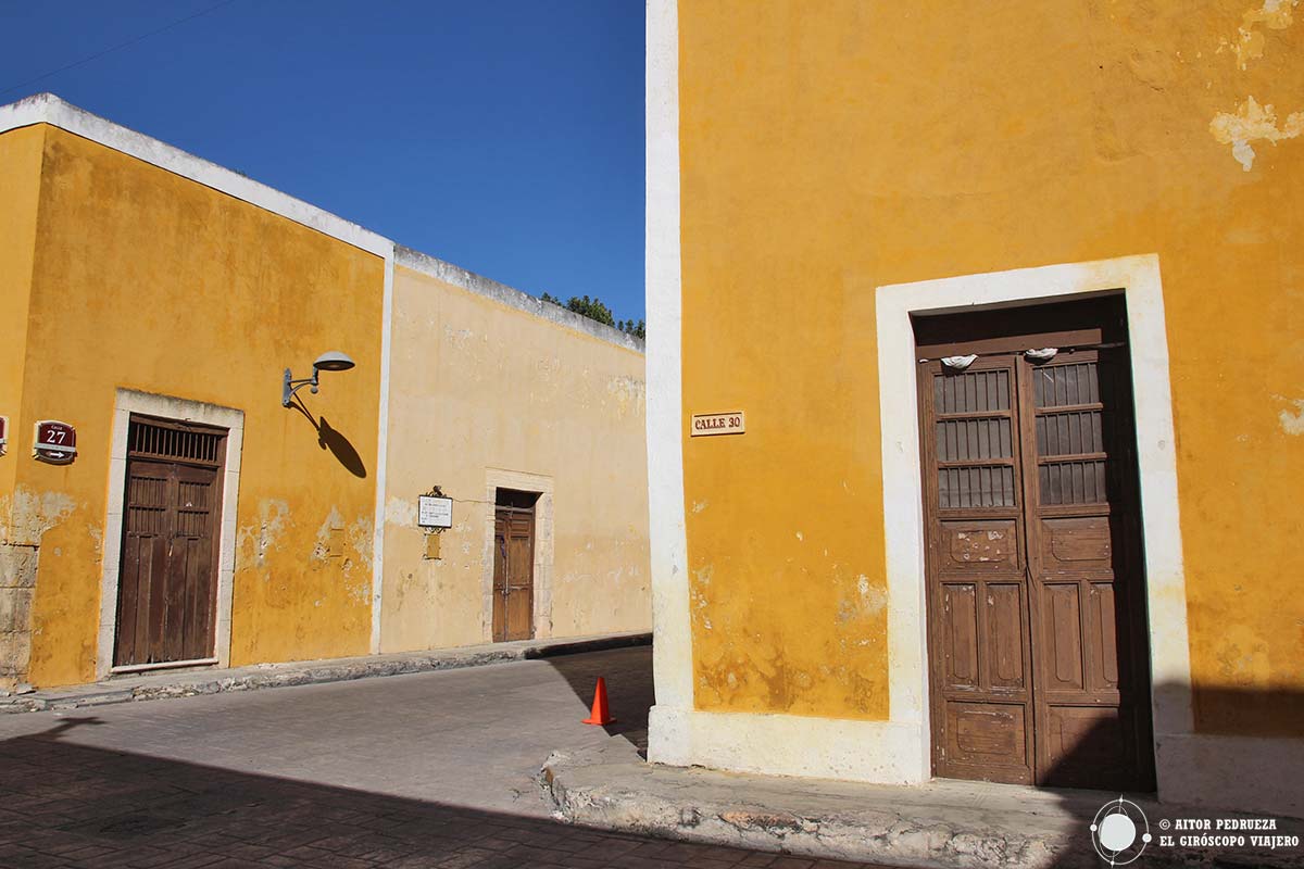 Calles del pueblo mágico de Izamal en el estado de Yucatán