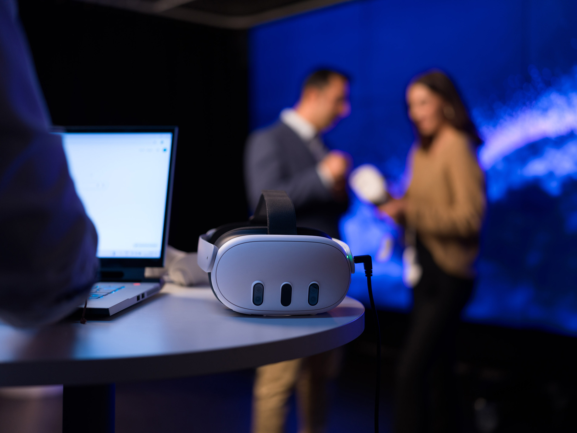 VR glasses on a desk