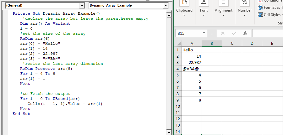 Excel Vba Array And Array Methods With Examples - Vrogue