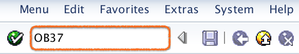 SAP Transaction code OB37