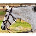 blackleather  LEATHER Sidepull Bitless Bridle