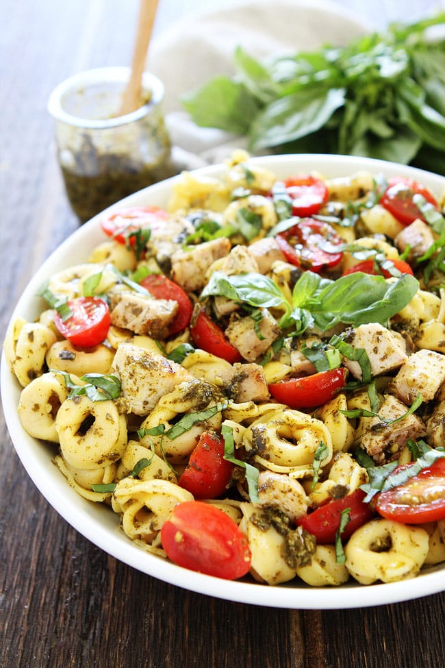 Chicken Pesto Tortellini Recipe with only six ingredients 